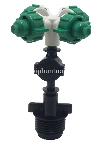Đầu phun sương 4 cửa (bộ có van áp) Đầu phun sương 4 cửa (bộ có van áp)