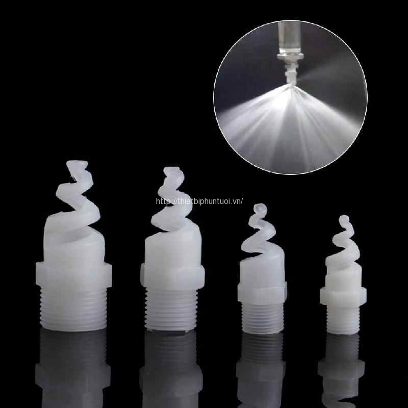 Đầu phun xoắn ốc 3/8mm nhựa Đầu phun xoắn ốc 3/8mm nhựa