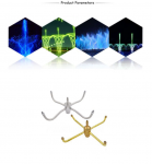 Đầu phun nước nhảy múa xoay tròn tự động phi 49